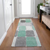 Piper Looms Chantille Geometric ACN1948 Mint Machine Washable Area Rug Runner Lifestyle Image Feature
