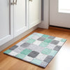 Piper Looms Chantille Geometric ACN1948 Mint Machine Washable Area Rug Scatter Lifestyle Image Feature