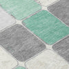 Piper Looms Chantille Geometric ACN1948 Mint Machine Washable Area Rug Swatch Image