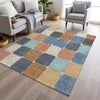 Piper Looms Chantille Geometric ACN1948 Rust Machine Washable Area Rug Lifestyle Image Feature