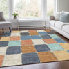 Piper Looms Chantille Geometric ACN1948 Rust Machine Washable Area Rug Lifestyle Image Feature