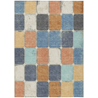 Piper Looms Chantille Geometric ACN1948 Rust Machine Washable Area Rug main image