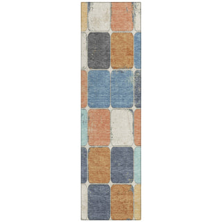 Piper Looms Chantille Geometric ACN1948 Rust Machine Washable Area Rug Runner Main Image