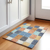 Piper Looms Chantille Geometric ACN1948 Rust Machine Washable Area Rug Scatter Lifestyle Image Feature