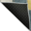 Piper Looms Chantille Geometric ACN1948 Teal Machine Washable Area Rug Backing Image