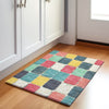Piper Looms Chantille Geometric ACN1948 Teal Machine Washable Area Rug Scatter Lifestyle Image Feature