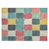 Piper Looms Chantille Geometric ACN1948 Teal Machine Washable Area Rug Scatter Main Image
