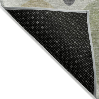Piper Looms Chantille Geometric ACN1949 Beige Machine Washable Area Rug Backing Image