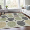 Piper Looms Chantille Geometric ACN1949 Beige Machine Washable Area Rug Lifestyle Image Feature