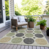 Piper Looms Chantille Geometric ACN1949 Beige Machine Washable Area Rug Outdoor Lifestyle Image Feature