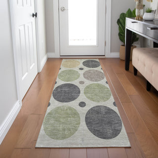 Piper Looms Chantille Geometric ACN1949 Beige Machine Washable Area Rug Runner Lifestyle Image Feature