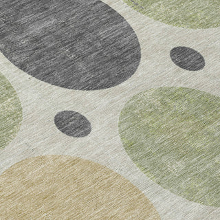 Piper Looms Chantille Geometric ACN1949 Beige Machine Washable Area Rug Swatch Image