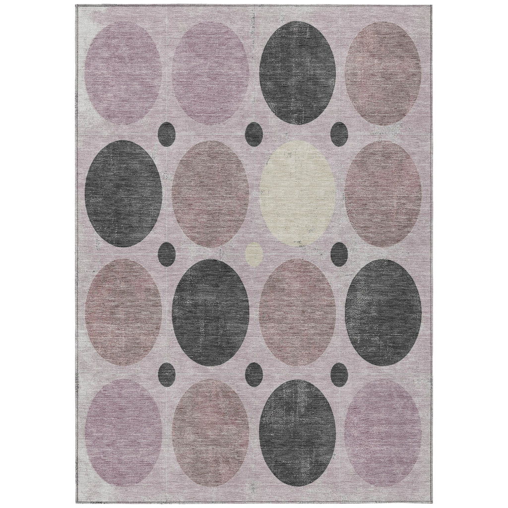 Piper Looms Chantille Geometric ACN1949 Blush Machine Washable Area Rug main image