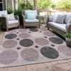 Piper Looms Chantille Geometric ACN1949 Blush Machine Washable Area Rug Outdoor Lifestyle Image Feature