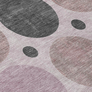 Piper Looms Chantille Geometric ACN1949 Blush Machine Washable Area Rug Swatch Image