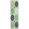 Piper Looms Chantille Geometric ACN1949 Green Machine Washable Area Rug Runner Main Image
