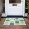 Piper Looms Chantille Geometric ACN1949 Green Machine Washable Area Rug Scatter Outdoor Lifestyle Image Feature