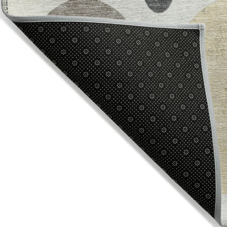 Piper Looms Chantille Geometric ACN1949 Ivory Machine Washable Area Rug Backing Image
