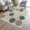 Piper Looms Chantille Geometric ACN1949 Ivory Machine Washable Area Rug Lifestyle Image Feature