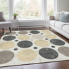 Piper Looms Chantille Geometric ACN1949 Ivory Machine Washable Area Rug Lifestyle Image Feature