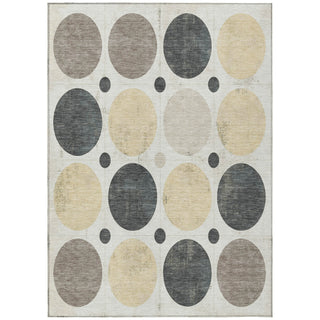 Piper Looms Chantille Geometric ACN1949 Ivory Machine Washable Area Rug main image