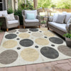 Piper Looms Chantille Geometric ACN1949 Ivory Machine Washable Area Rug Outdoor Lifestyle Image Feature