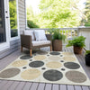 Piper Looms Chantille Geometric ACN1949 Ivory Machine Washable Area Rug Outdoor Lifestyle Image Feature