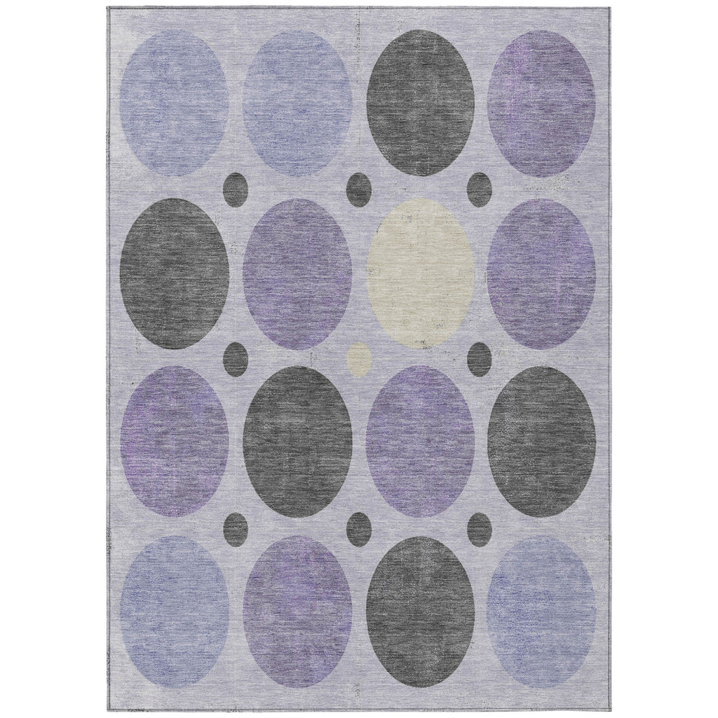 Piper Looms Chantille Geometric ACN1949 Lavender Machine Washable Area Rug main image