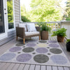 Piper Looms Chantille Geometric ACN1949 Lavender Machine Washable Area Rug Outdoor Lifestyle Image Feature