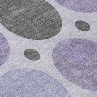 Piper Looms Chantille Geometric ACN1949 Lavender Machine Washable Area Rug Swatch Image
