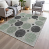 Piper Looms Chantille Geometric ACN1949 Sage Machine Washable Area Rug Lifestyle Image Feature