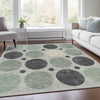 Piper Looms Chantille Geometric ACN1949 Sage Machine Washable Area Rug Lifestyle Image Feature