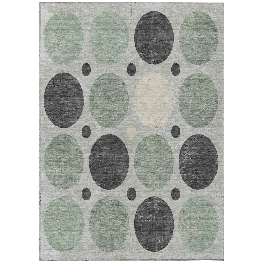 Piper Looms Chantille Geometric ACN1949 Sage Machine Washable Area Rug main image