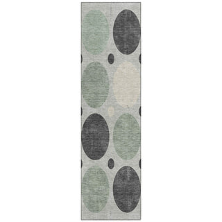 Piper Looms Chantille Geometric ACN1949 Sage Machine Washable Area Rug Runner Main Image