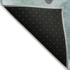 Piper Looms Chantille Geometric ACN1949 Teal Machine Washable Area Rug Backing Image