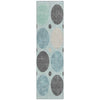 Piper Looms Chantille Geometric ACN1949 Teal Machine Washable Area Rug Runner Main Image