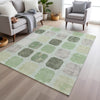Piper Looms Chantille Geometric ACN1950 Aloe Machine Washable Area Rug Lifestyle Image Feature