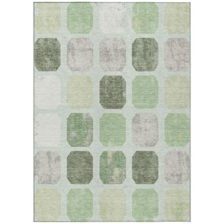Piper Looms Chantille Geometric ACN1950 Aloe Machine Washable Area Rug main image