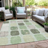 Piper Looms Chantille Geometric ACN1950 Aloe Machine Washable Area Rug Outdoor Lifestyle Image Feature