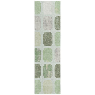 Piper Looms Chantille Geometric ACN1950 Aloe Machine Washable Area Rug Runner Main Image