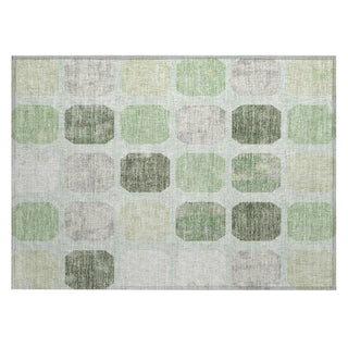 Piper Looms Chantille Geometric ACN1950 Aloe Machine Washable Area Rug Scatter Main Image