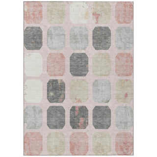 Piper Looms Chantille Geometric ACN1950 Blush Machine Washable Area Rug main image