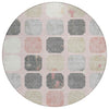 Piper Looms Chantille Geometric ACN1950 Blush Machine Washable Area Rug Round Main Image