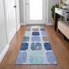 Piper Looms Chantille Geometric ACN1950 Denim Machine Washable Area Rug Runner Lifestyle Image Feature