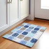 Piper Looms Chantille Geometric ACN1950 Denim Machine Washable Area Rug Scatter Lifestyle Image Feature
