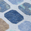 Piper Looms Chantille Geometric ACN1950 Denim Machine Washable Area Rug Swatch Image