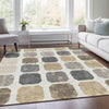 Piper Looms Chantille Geometric ACN1950 Ivory Machine Washable Area Rug Lifestyle Image Feature