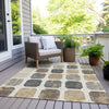 Piper Looms Chantille Geometric ACN1950 Ivory Machine Washable Area Rug Outdoor Lifestyle Image Feature