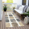 Piper Looms Chantille Geometric ACN1950 Ivory Machine Washable Area Rug Runner Outdoor Lifestyle Image Feature