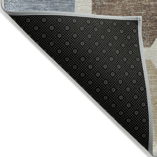 Piper Looms Chantille Geometric ACN1950 Linen Machine Washable Area Rug Backing Image